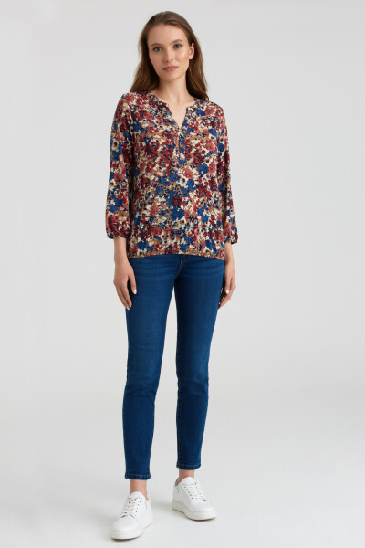 Blúzka Greenpoint TOP726W22MDW02 Meadow Print 02 44