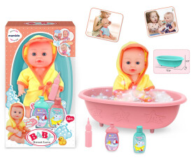 Mamido Mamido Bábika bábätko s vaničkou Baby Sweet Love MT1592