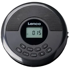 LENCO CD-340BK čierna / Prenosný CD prehrávač / Bluetooth / FLAC, MP3, WMA / Vstavané reproduktory