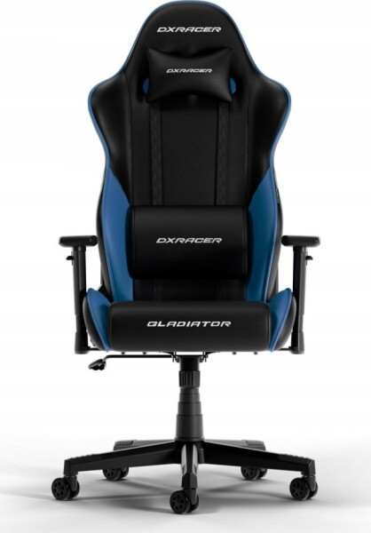 DXRacer GLADIATOR L Black & Blue PVC Leather