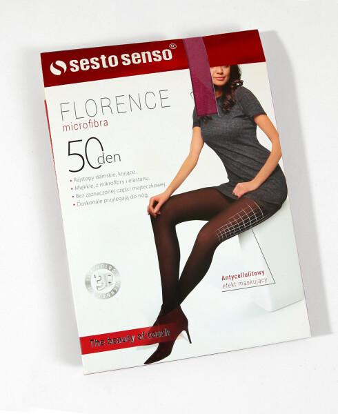 Sesto Senso Anti-celulitídne pančuchové nohavice 50 Deň 3D Microfiber Florence Claret