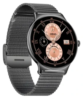 Colmi V89 čierna / Chytré hodinky / 1,43 "AMOLED / okrúhly / Bluetooth / IP67 (V89 Steel Black)