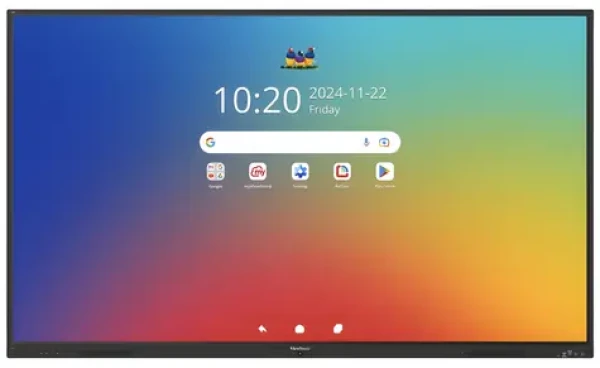 86" ViewSonic IFP86 čierna / Interaktívny panel / 4K UHD / Android 16 EDLA / 64 dotykových bodov IR / 8GB/128GB (IFP8635-1-1C)