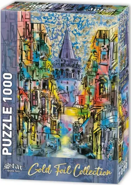 STAR Metalické puzzle Galatská veža