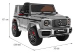 Mamido Elektrické autíčko Mercedes G63 AMG MAXI lakované strieborné