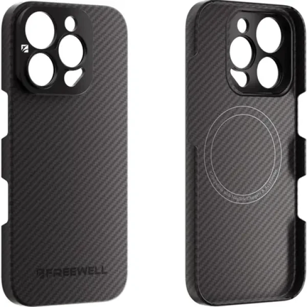Freewell Filmmaker iPhone 16 Pro Max čierna / Puzdro / 17mm závit / MagSafe / Kevlar (FW-17-IP16PROMK)
