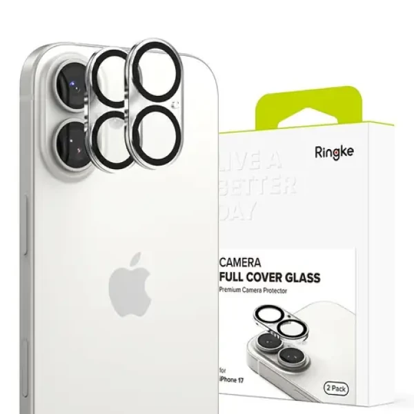 Ringke Camera Full Cover 2-pack čierna / Ochranné sklo fotoaparátu / Apple iPhone 17