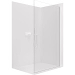 CERANO - Sprchová zástena Walk-in Crystal Ľ/P - 8 mm - bezvzperový systém - biela matná, transparentné sklo - 140x200 CER-8050BD6650