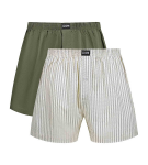 Pánske voľné boxerky 2 ks DIM COTTON STRETCH LOOSE BOXER 2x - DIM - sivé XXL