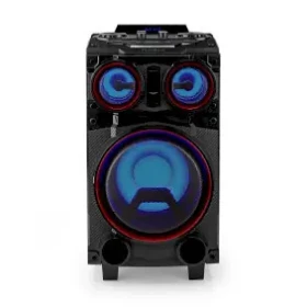 Nedis Reproduktor Bluetooth® Party / Maximálna doba prehrávania na batérie: 6.5 hod / 120 W / Držadlo (SPPT800BK)