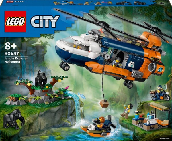 LEGO® City Exploration 60437 Helikoptéra na prieskum džungle v základnom tábore