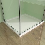 H K - Sprchovací kút MELODY A4 90cm s dvoma jednokrídlovými dverami vrátane sprchovej vaničky SE-MELODYA490 / THOR-90sq