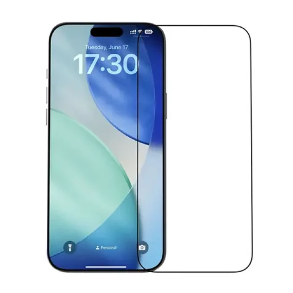 Devia Van Series Crystal Diamond čierny rámček / Ochranné sklo / Apple iPhone Air (6942297132627)
