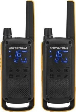 Motorola TLKR T82 Extreme RSM Pack / 2x vysielačka / LCD / dosah 10km / 16 kanálov + 121 kódov (B8P00811YDZMAG)