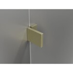 MEXEN/S - Lunar L sprchový kút dvere krídlové pravá 70 x 80, transparent, zlato kartáčovaná 834L-070-080-55-00-P