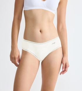 SLOGGI GO CRUSH - Hipstery 3 ks: organická bavlna GOTS a roztomilé potlače Sloggi SILK WHITE L