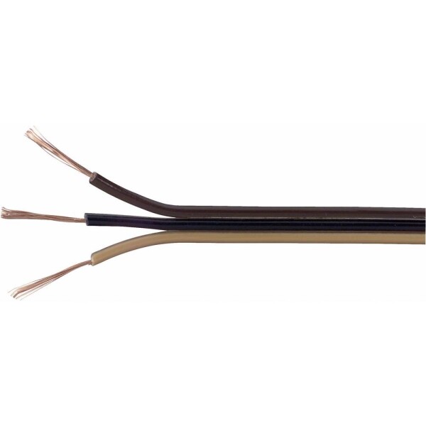 TRU COMPONENTS 1564517 opletenie / lanko 3 x 0.14 mm² svetlohnedá, čierna, tmavohnedá 5 m; 1564517