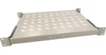Lanview 19" 1U (RAS100WH) biela / Polica do racku / pevná / hĺbka 600 mm / nosnosť 50 kg (RAS100WH)