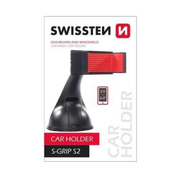 SWISSTEN S-GRIP S2 čierna / Držiak do auta pre 3.5 - 6.0 / Rozpätie: 44 - 90 mm (65010000)