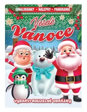 FONI BOOK Omaľovánky Veselé Vianoce so samolepkami