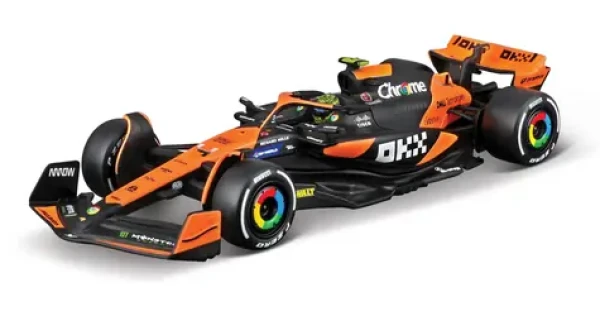 Bburago RACE Formula F1 v dekoratívnom boxe - McLaren MCL38 (2024) #4 Lando Norris