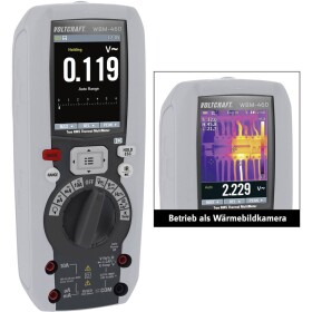 VOLTCRAFT WBM-460 multimeter s termokamerou, -20 do +260 °C, 120 x 120 Pixel, 50 Hz, VC-8307430; VC-8307430