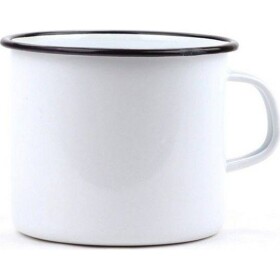 Belis Smaltovaný hrnček 11 cm/1l, biely, vyrobené pre BELIS/SFINX - Belis - Belis