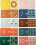 TRIXIE BABY Vkladacie puzzle na počítanie Zvieratá
