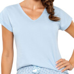 Dámske pyžamo Sky short - Donna světle modrá S