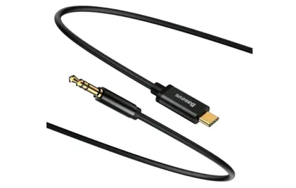 Baseus CAM01-01 Yiven Series Audio čierna / USB-C / Jack 3.5 mm / 1.2m (CAM01-01)