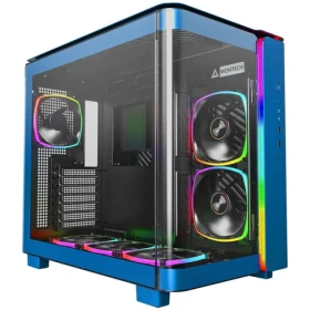 Montech KING 95 PRO modrá / ATX / 2x USB-A / 1x USB-C / 2x 140mm + 4X 120mm / bez zdroja / priehľadná bočnica (KING95PROP)