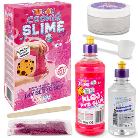 Mamido TUBAN Veľká sada Slime XL Cookie ružová