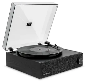 Victrola VTA-78-BLK-INT Eastwood čierna / Gramofón remienkový / 3 rýchlostný / BT / RCA / slúchadlový výstup