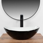 REA - Umývadlo na dosku Royal Mini Black White REA-U0538