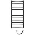CERANO - Elektrický sušiak uterákov Luca - 187 W - čierna matná - 1160x550 mm LIV-EG-11-55