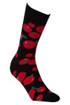 Vzorované pánske ponožky PERFECT MAN-CASUAL BLACK G95 39-41