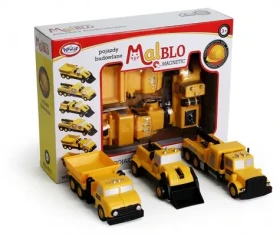 MalBlo Magnetické stavebné vozidlá / Stavebnice / Magnetická (0315)