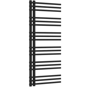 CERANO - Kúpeľňový radiátor Burke - L/P - asymetrické pripojenie 50mm - 562W - čierna matná - 1200x500 mm CER-429634
