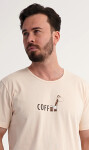 Pánske pyžamové šortky Coffee smetanová XL