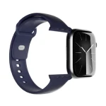 Puro Icon tmavo modrá / Silikónový remienok / pre Apple Watch 44/45/46/49 mm