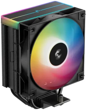 DEEPCOOL AG400 BK ARGB V2 čierna / Chladič CPU / 4× heatpipe / 120 mm ARGB / AM4 + AM5 + Intel (R-AG400-BKAMMN-GJD)