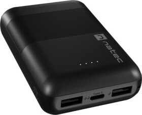 Natec Trevi Compact PowerBanka 10000 mAh / 10000 mAh / 5V / 2.1A / 1x Micro-USB (vstup) / 1x USB-C / 2x USB-A (NPB-1941)