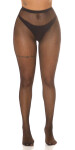 Sexi pančuchy s mašľami 12-4149 - InStylefashion UNI černá