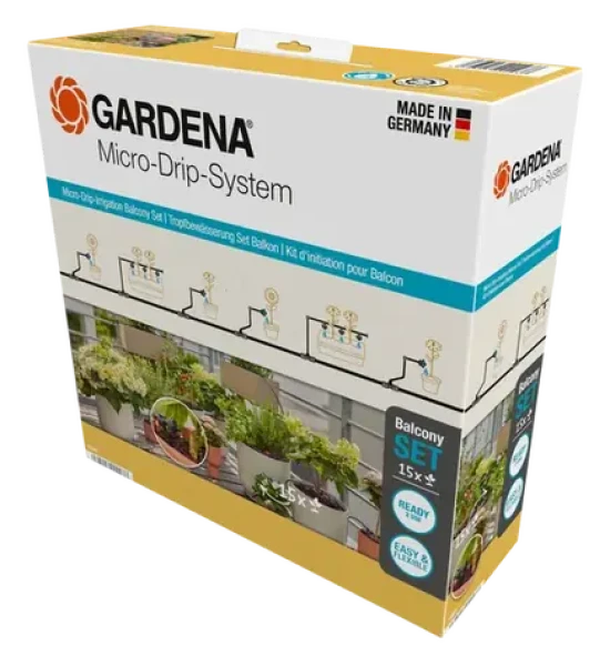 Gardena 13401-20 Micro-Drip-System zavlažovanie - sada pre balkóny (15 rastlín) (13401-20)
