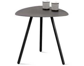 Stolík Mira, priemer 50 cm, antracitový%