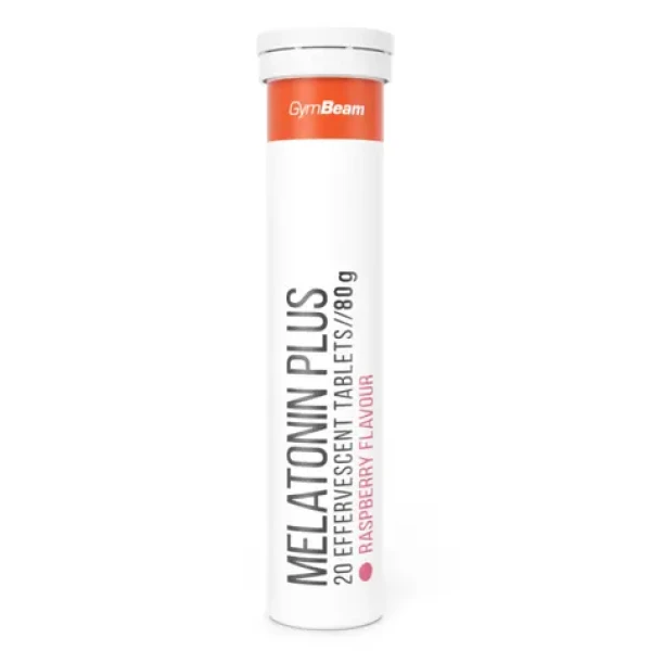 Melatonín PLUS šumivý - GymBeam (malina, 80 g) (115654-1-80g-raspberry)