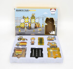 Mamido Mamido Magnetická stavebnica dopravné mesto 31 dielikov, bager, žeriav, nakladač MT1481