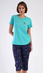 Dámske capri pyžamo Hummingbird šeříková XXL