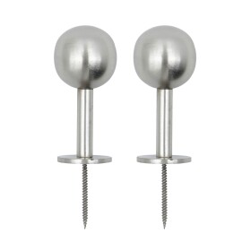House Doctor Kovový vešiak Ball Silver Finish – set 2 Ks