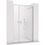 CERANO - Sprchové posuvné dvere Versaro L/P - 6 mm - chróm, transparentné sklo - 110x195 - zasúvacie CER-8050BD80339
